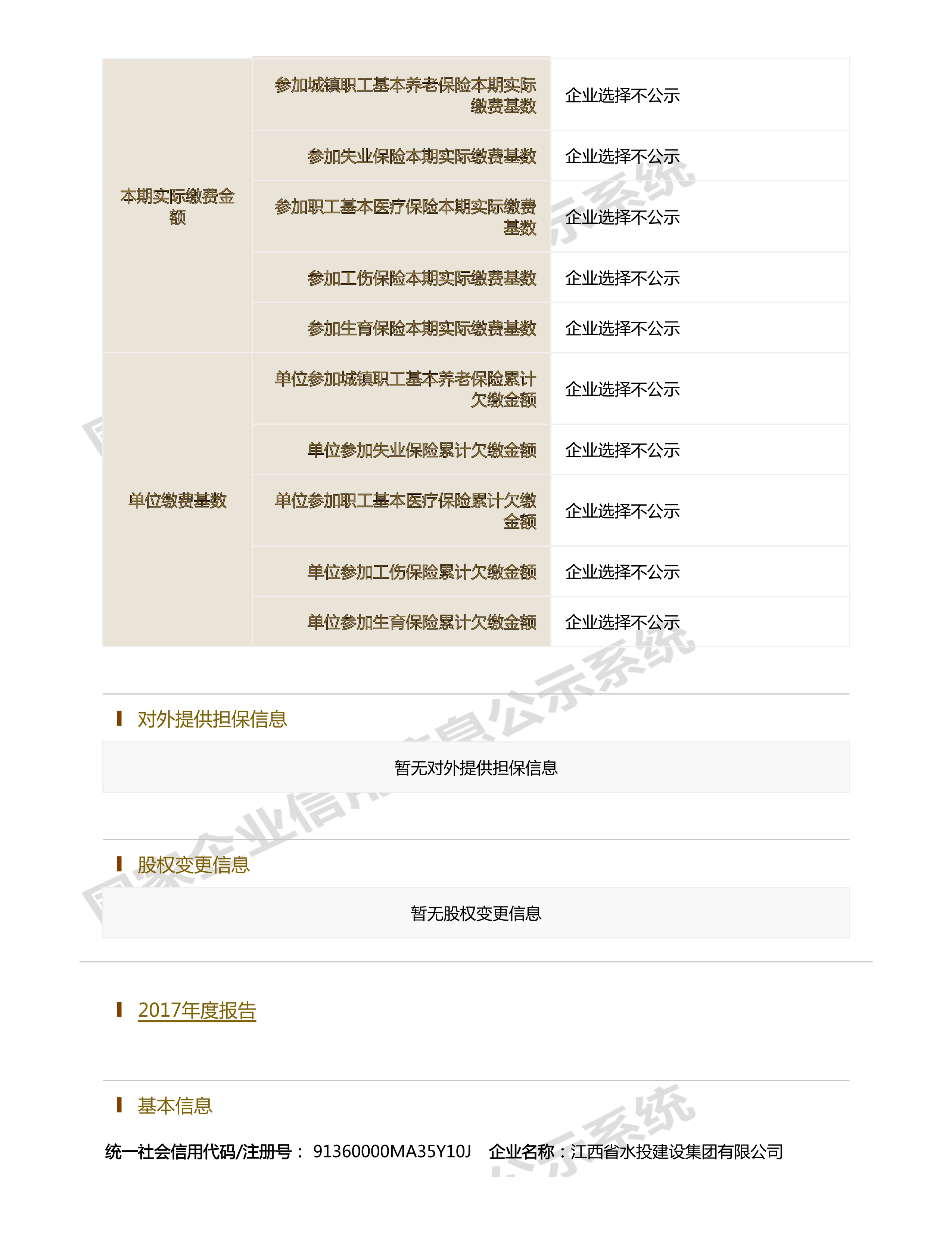 江西省水利水電開發(fā)有限公司（原建設(shè)集團(tuán)）報告